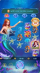 Mermaid Riches · Mekanisme Gulungan Asimetris dan Pengganda Mermaid Riches